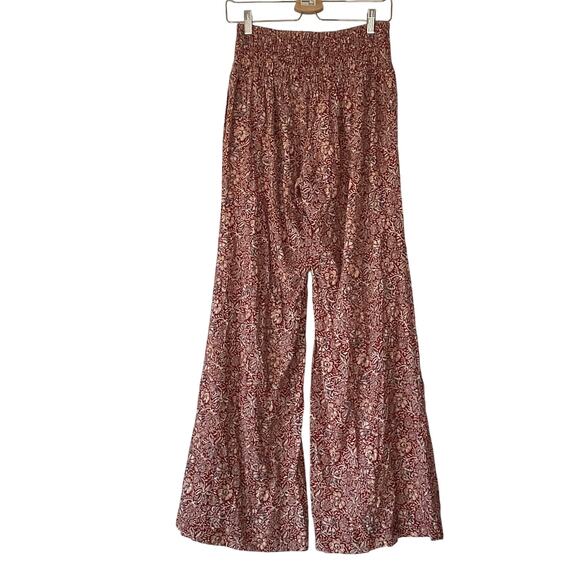 KiraGrace High Rise Wide Leg Pants Flowy Boho Travel Comfort Stretch Size Large - Picture 5 of 10